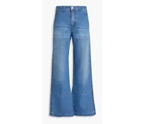 High-rise wide-leg jeans - Blue