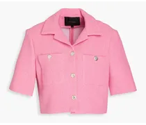 Cropped tweed blazer - Pink