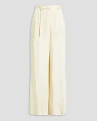 Loulou Studio Carmel pleated satin cargo pants - White White