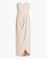 Shona Joy Strapless draped satin maxi dress - Pink Pink