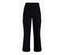 Cozy Easy cropped wool-blend kick-flare pants - Black