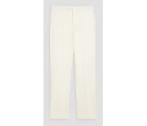 Page wool-blend straight-leg pants - White