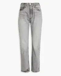 Frame Denim High N Tight high-rise straight-leg jeans - Gray Gray