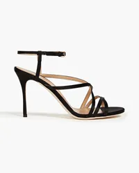 Sergio Rossi Bon Ton satin sandals - Black Black