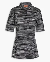 Missoni Space-dyed cotton-jersey shirt - Black Black