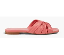Leather slides - Pink