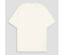 Cotton-blend jersey T-shirt - White
