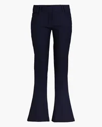 Balmain Wool-twill flared pants - Blue Blue