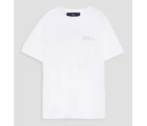 Printed cotton-jersey T-shirt - White