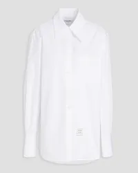 Thom Browne Cotton-poplin shirt - White White