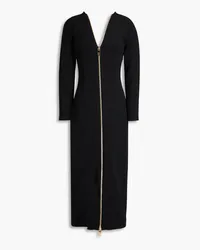 Dolce & Gabbana Zip-detailed stretch-crepe midi dress - Black Black