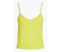 Emilia cotton-blend top - Yellow
