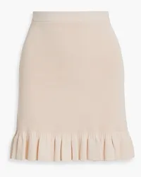 Sandro Ruffled stretch-knit mini skirt - Pink Pink