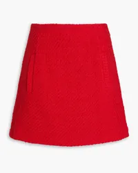 Veronica Beard Roman cotton-blend tweed mini skirt - Red Red