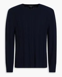 James Perse Cable-knit cashmere sweater - Blue Blue