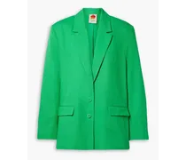Lyocell and cotton-blend blazer - Green