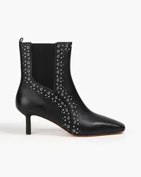 3.1 phillip lim Eyelet-embellished leather ankle boots - Black Black