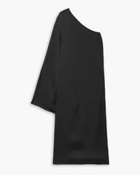 Anine Bing Rowan one-sleeve silk midi dress - Black Black