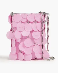 Paco Rabanne Mini Paillette sequined chainmail shoulder bag - Pink Pink