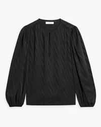 Frame Denim Satin-jacquard blouse - Black Black