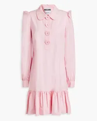 Moschino Cotton-blend poplin mini shirt dress - Pink Pink