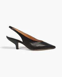 Maison Margiela Leather slingback pumps - Black Black