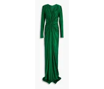 Twisted jersey gown - Green