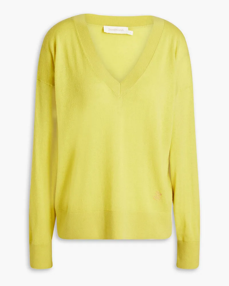 Zimmermann Cashmere sweater - Yellow Yellow