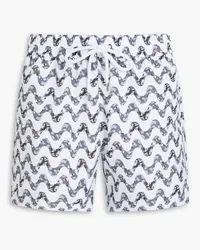 Frescobol Carioca Copa short-length printed swim shorts - Gray Gray