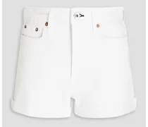 Nina denim shorts - White