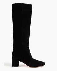 Gina Suede knee boots - Black Black