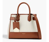Canvas and leather tote - Brown