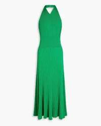 A.L.C. A C. - Delilah ribbed-knit halterneck midi dress - Green Green