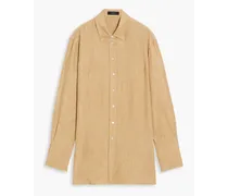 Brooks crinkled-satin shirt - Neutral