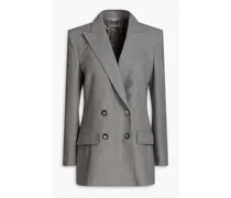 Stretch-wool blazer - Gray