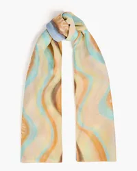 Jacquemus Lamba printed cotton and silk-blend scarf - Orange - OneSize Orange