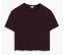 Cotton-jersey T-shirt - Purple