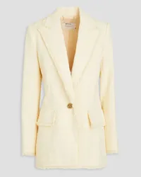 Zimmermann Cotton-blend bouclé-tweed blazer - White White