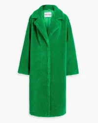 STAND Maria oversized faux shearling coat - Green Green