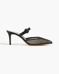 Gianvito Rossi Amarilla mesh mules - Black Black