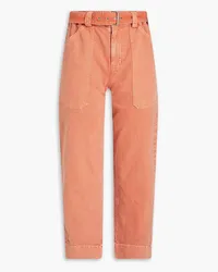 A.L.C. Flynn cropped high-rise straight-leg jeans - Pink Pink