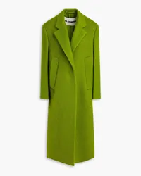 Jil Sander Brushed wool-blend felt coat - Green Green