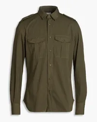 Slowear Glanshirt cotton-poplin shirt - Green Green