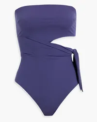 Zimmermann Cutout bandeau swimsuit - Blue Blue