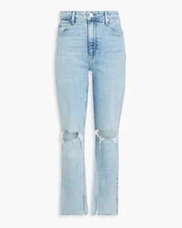 Paige Noella high-rise straight-leg jeans - Blue Blue