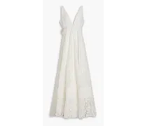 Devyn broderie anglaise organza gown - White