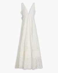 LoveShackFancy Devyn broderie anglaise organza gown - White White