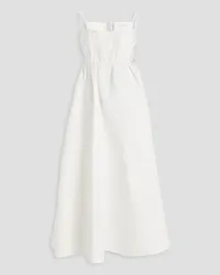 Rachel Gilbert Theo gathered cloqué midi dress - White White