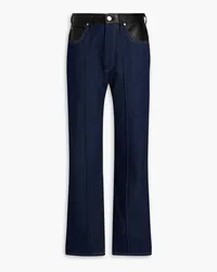 Goldsign  Martin high-rise straight-leg jeans - Blue Blue