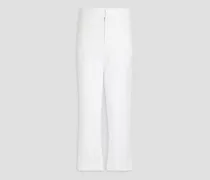 Silk-georgette pants - White